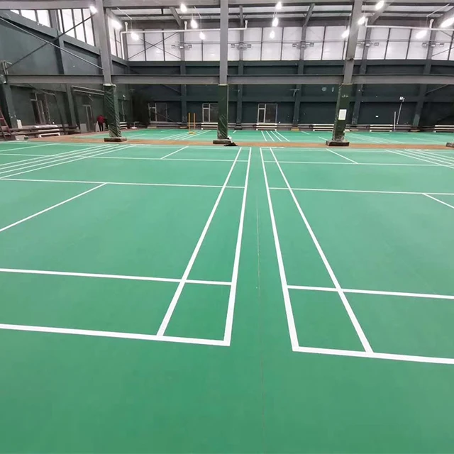 
high quality professional indoor pvc sport floor badminton court badminton floor mat 