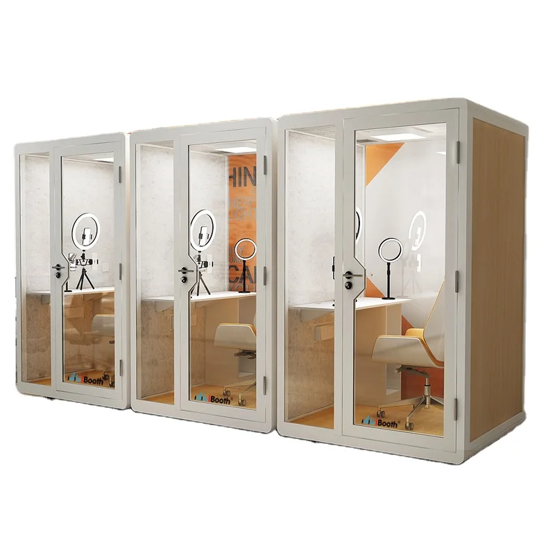 American 30dB sound proof home office pod movable office silent pod open office coworking space acoustic booth