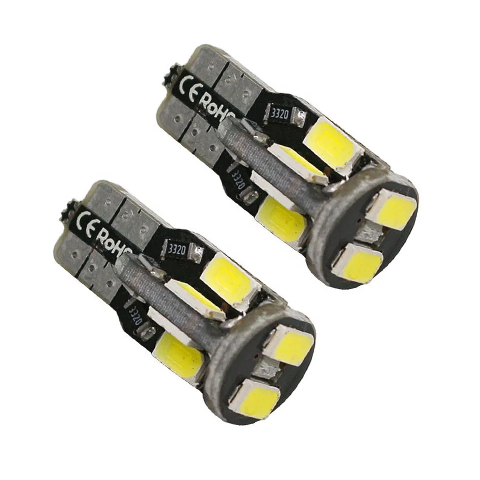 RUTENSE Car License Plate Bulb Car Roof Dome Interior Light 5W 12-24V T10 LED Canbus T10 LED Interior Lights