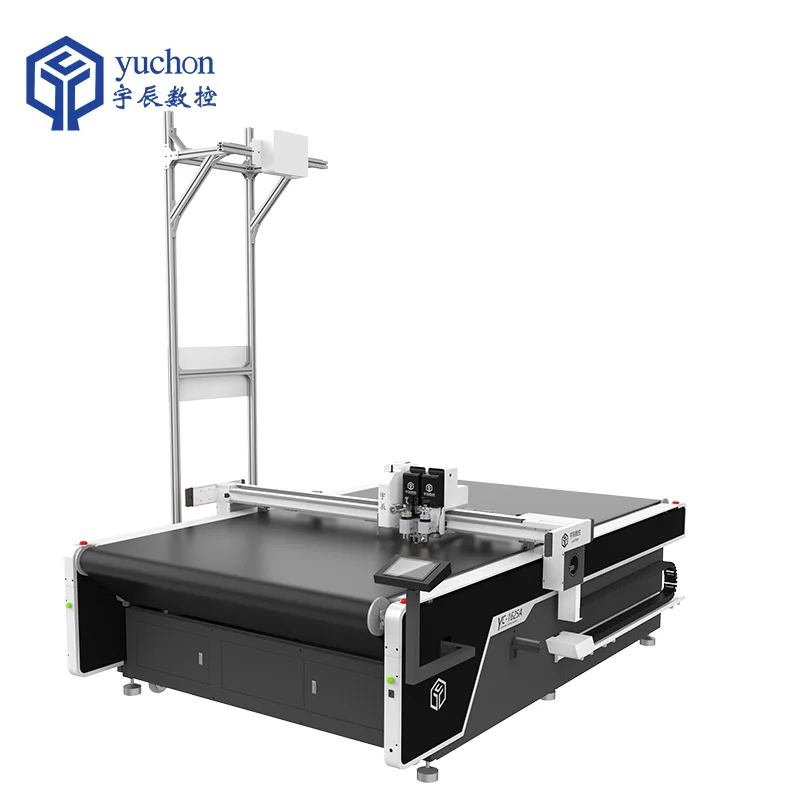 Yuchen Apparel flatbed cutter fabric vibrating knife cutting machine with CE certification