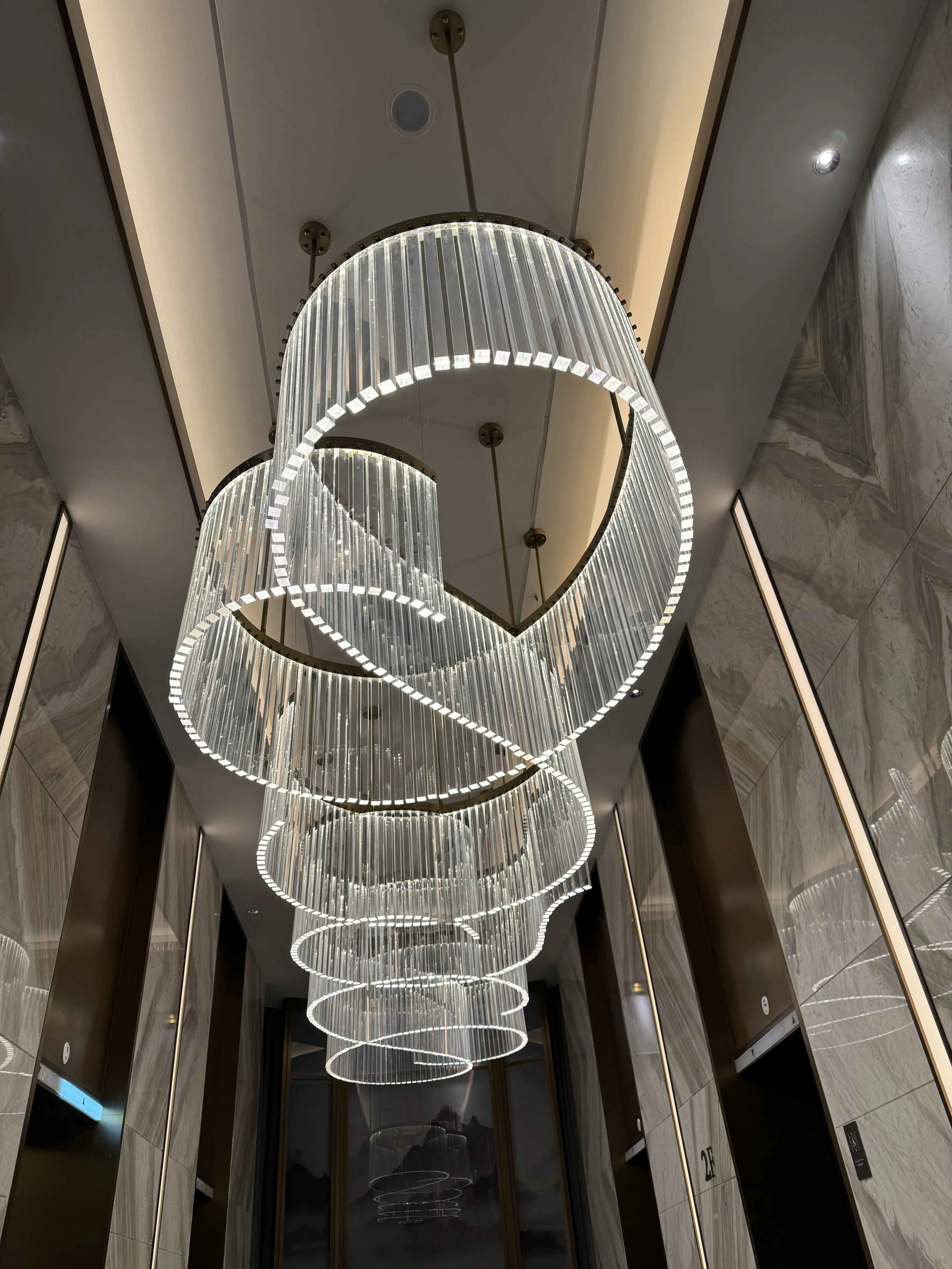 modern luxury chandelier for high ceilings large staircase hotel wedding decoration lighting chandeliers pendant lights