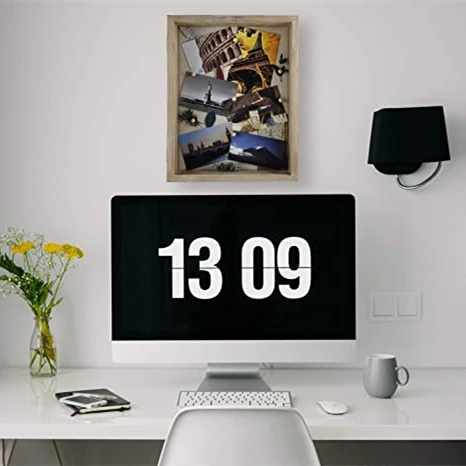 11 x 14 inch Shadow Box Solid Wood in Rustic Farmhouse Grey Picture Frame Case Wood Shadow Box Frame for baby keepsakes