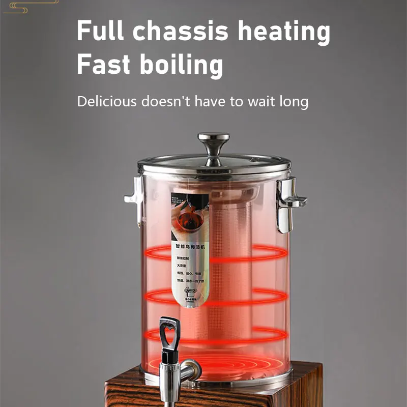 Commercial stainless steel large capacity tea coffee boiler maker electric water urn restaurant buffet juice station service