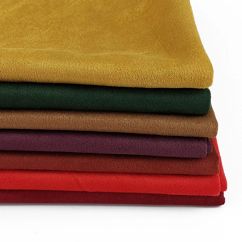 
ESSE textile scuba suede solid 95%polyester 5%spandex high-quality fabric for garment 