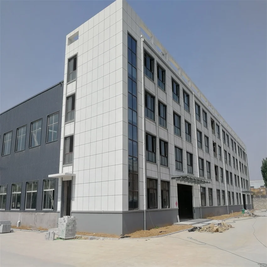 Q355B стальной конструкционный склад с многоэтажным офисным зданием