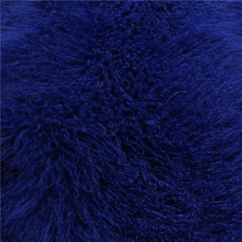
Curly sheep fur skin long hair mongolian Lamb fur tibet Goat Skin Blanket 