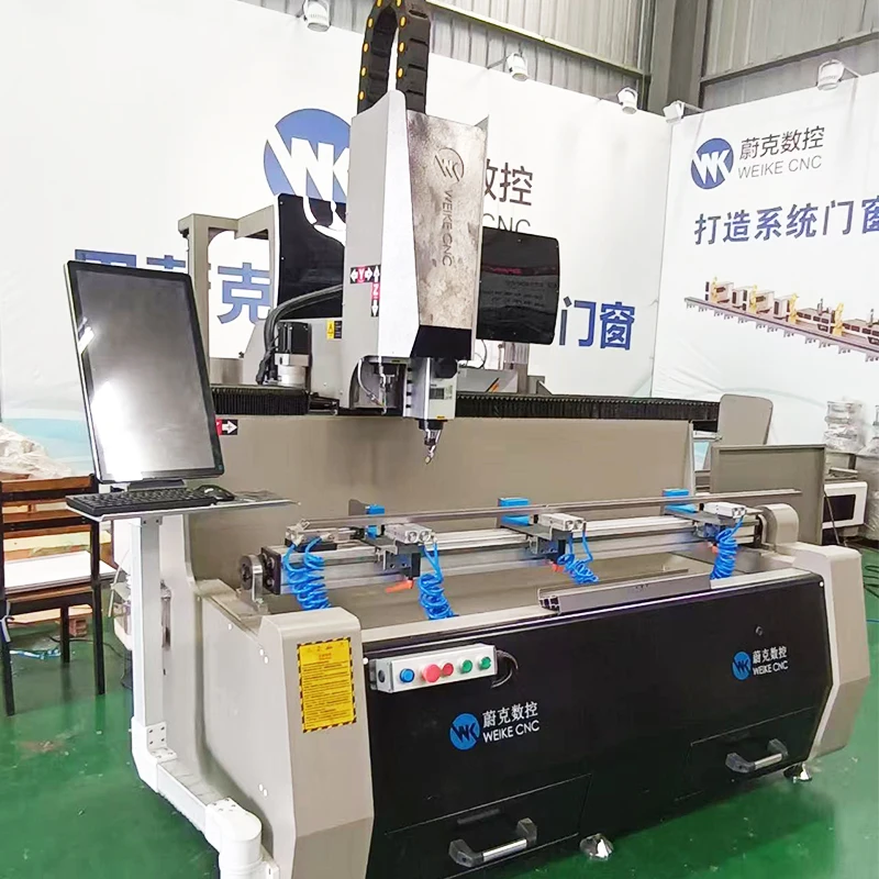 Прямая Продажа с фабрики ЧПУ 1500 мм высокоэффективный сверлильный станок двойной головкой используемый для Win-door алюминиевого профиля