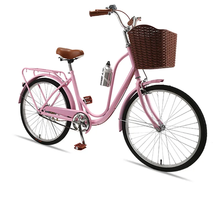 Hot sale OEM 24inch 26' bicycle women adult lady student princess retro city commuting walking work countryside cruiser bike