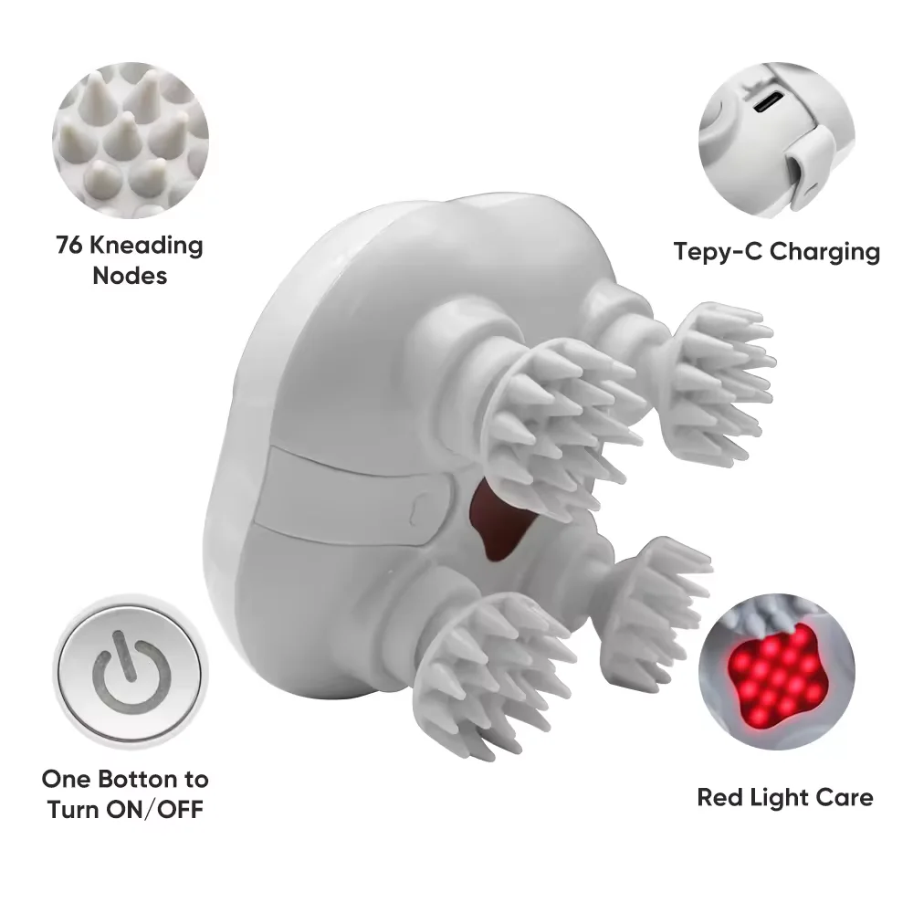 Bathing Waterproofing Electric Head Spa Vibrator for Scalp Care Hair and Head Massager