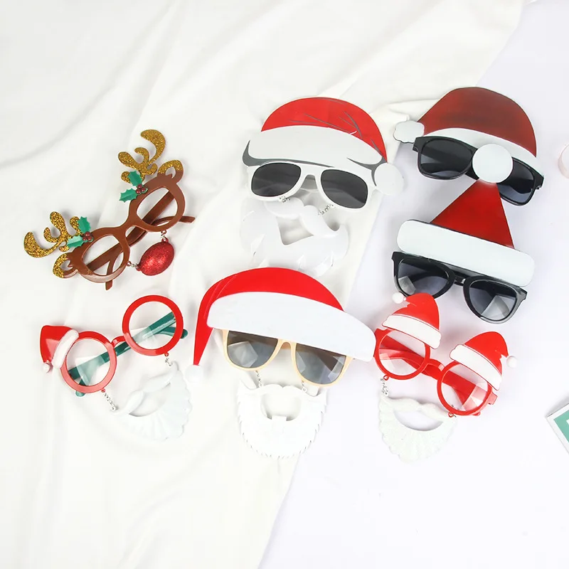 Christmas decorative glasses Christmas gifts festive supplies party creative glasses frames for adults and children