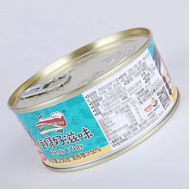 High Quality OEM 250g Sirloin With Radish  Beef Can lunch meat