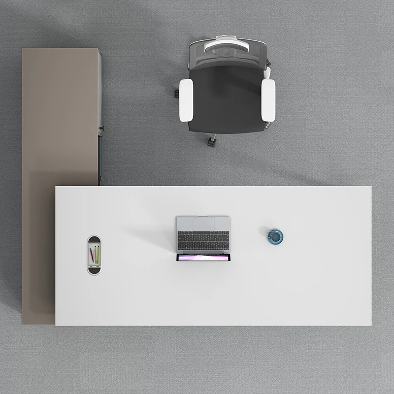 Excellent office desk and chairs  white desk office furniture  wooden office furniture manager desk