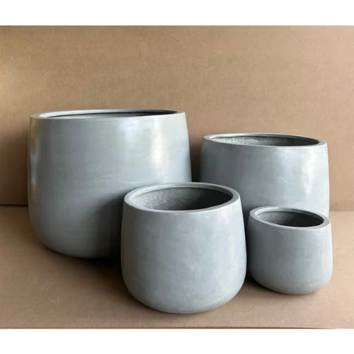 Planters Large Outdoor Set 6 Pcs Best Seller Durable For Garden Many Colors Fiberglass Planter Garden Pots Made In Vietnam
