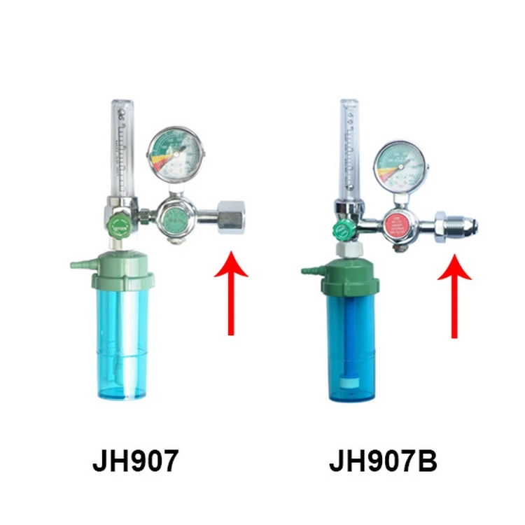 Custom flow/high oxygen cylinder meter valve medical gas oxygen regulator
