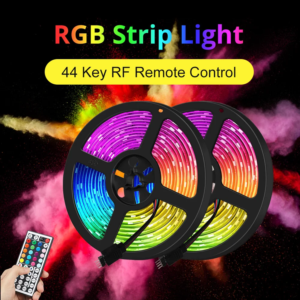 5M 10M 5050 Smart Wifi Neon Flexible RGB RF Remote IP65 Waterproof Led Strip Lights