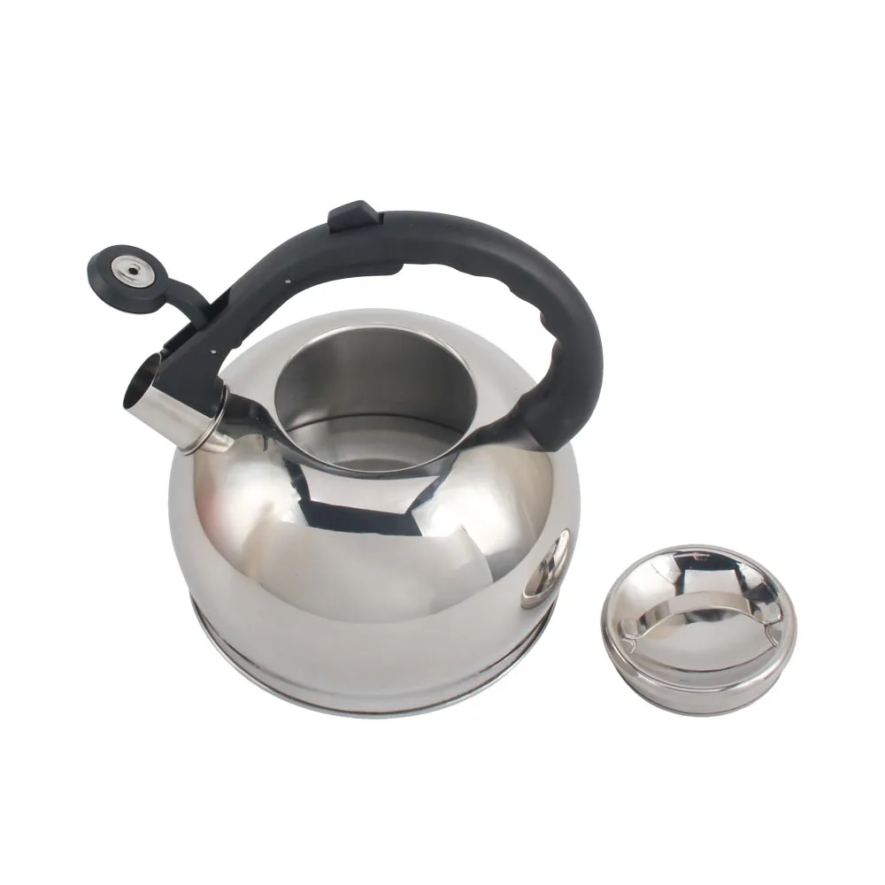 Stove Top Whistling Tea Kettle - Food Grade Stainless Steel Teapot with Cool Touch Ergonomic Handle
