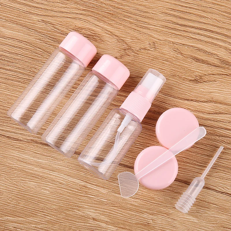 Flat Empty Packing Plastic Cosmetic Portable Lakeproof Pet 80ml Squeezable Size Lotion Shampoo Soft Silicone Travel Bottle