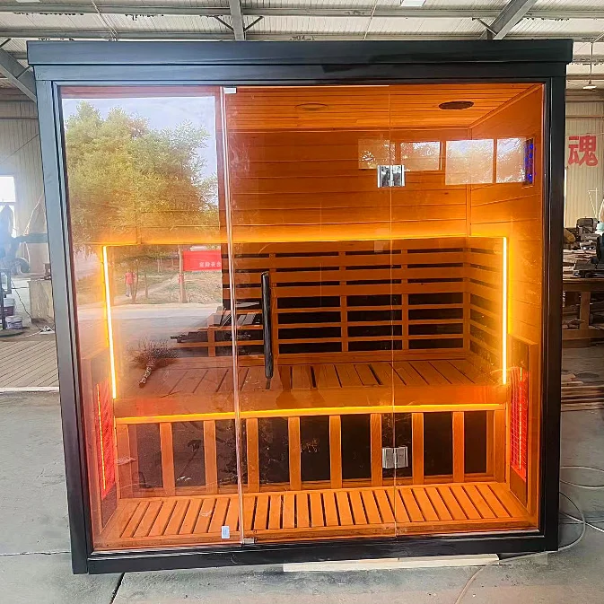 Custom Steam Infrared Sauna Room Outdoor 2 Person