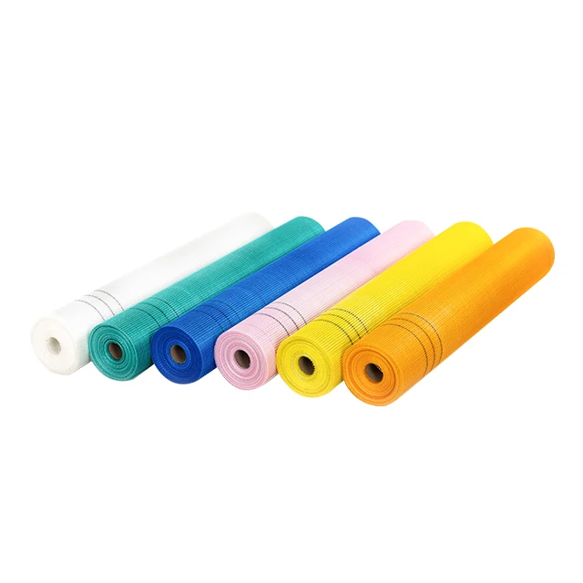 China manufacturer factory price 5*5mm fiber glass mesh net roll High alkalinity resistance