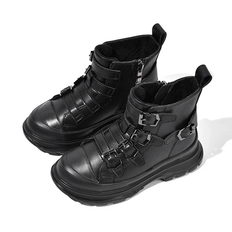 Slip Resistant Wear Resistant Warm Sports Unisex 2021 Kids Black Shoes For Kids