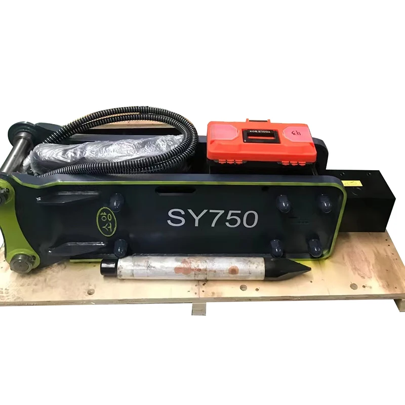 SB43 BRT750 chisel diameter 75mm rock hammer for 6-9t excavator hydraulic breaker at factory price