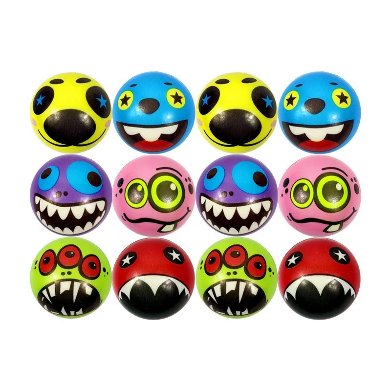 New Arrivals 6.3cm Manufacturer Release Pressure Toys PU Ball Map PU Relief Stress Ball with full logo printing