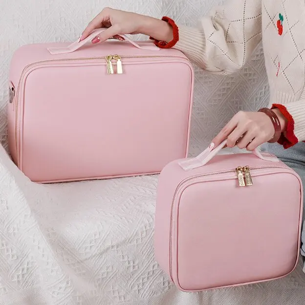 Travel Makeup Storage Bag Custom Logo Portable Organizer Pouch Waterproof Zipper Cosmetic Bags & Cases