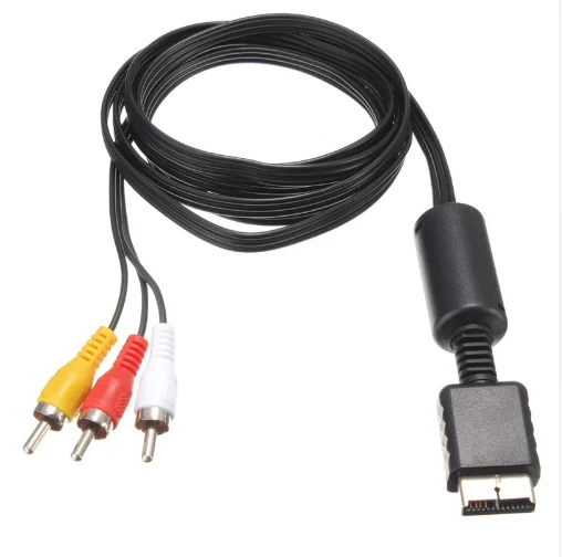 Audio Video component Cables Cord Wire 3 RCA TV Lead for PS1/PS2/PS3 Game Console AV Cable For PS2 AV Cable Line