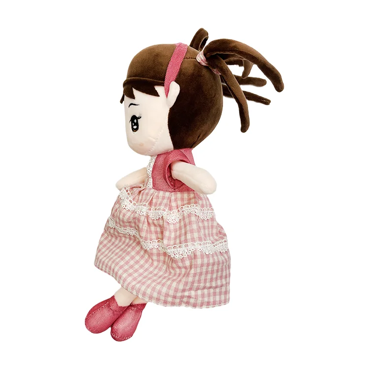 New Design Beautiful Stuffed Plush Flashing Skirt 45/60/70/90 Cm Little Girl Baby Doll Toy