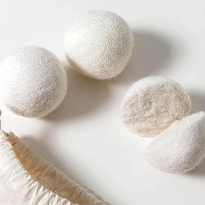 2024 hot sell Wool Balls Nature Organic 100% New Zealand 7cm Wool Drying Balls For Laundry