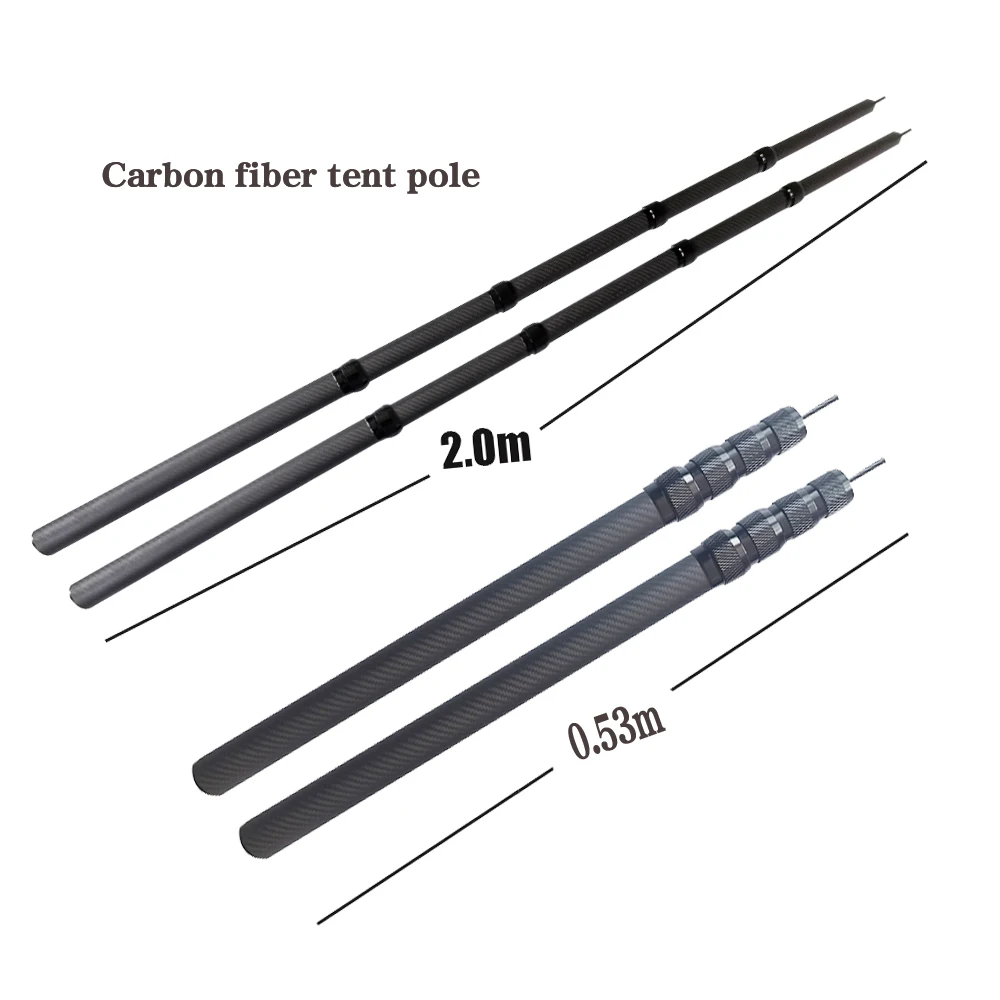 carbon telescopic spray painting pole telescopic camping light pole