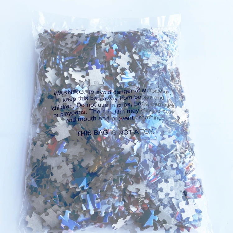 Factory Custom 1000 2000 Piece Jigsaw Puzzle Cutting Machine Made Adult Puzzle Games with Color Box for Free Entertainment Toys