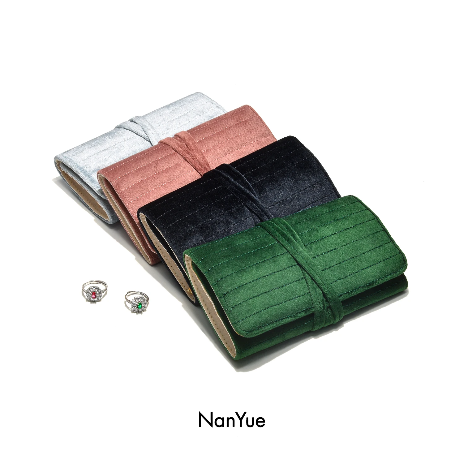 Velvet Jewelry Bag Travel Portable Ring Earrings Storage Bag Low Moq Products Velvet Jewelry Organizer Personalized Gifts