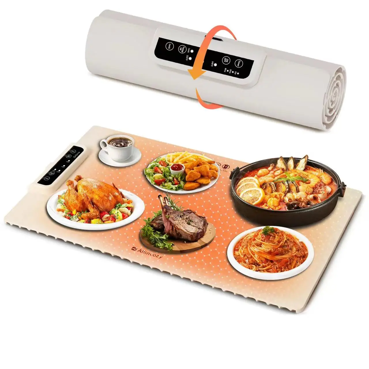 Multifunctional hot food thermal insulation pad household warm food magic milk silicone warm cutting board