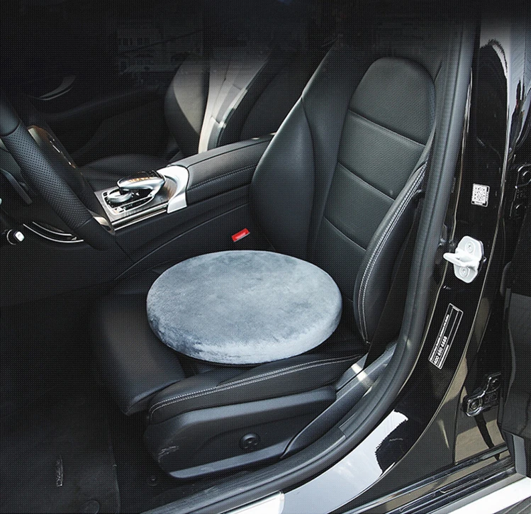 360 Degree Swivel Seat Cushion assists Turns to facilitate Transitions to Sitting or Standing, Grey, 15 Inches in Diameter