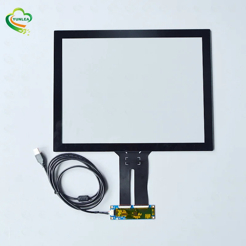 Shenzhen industrial control 15 14 inch touch screen panel with ilitek controller USB I2C interface