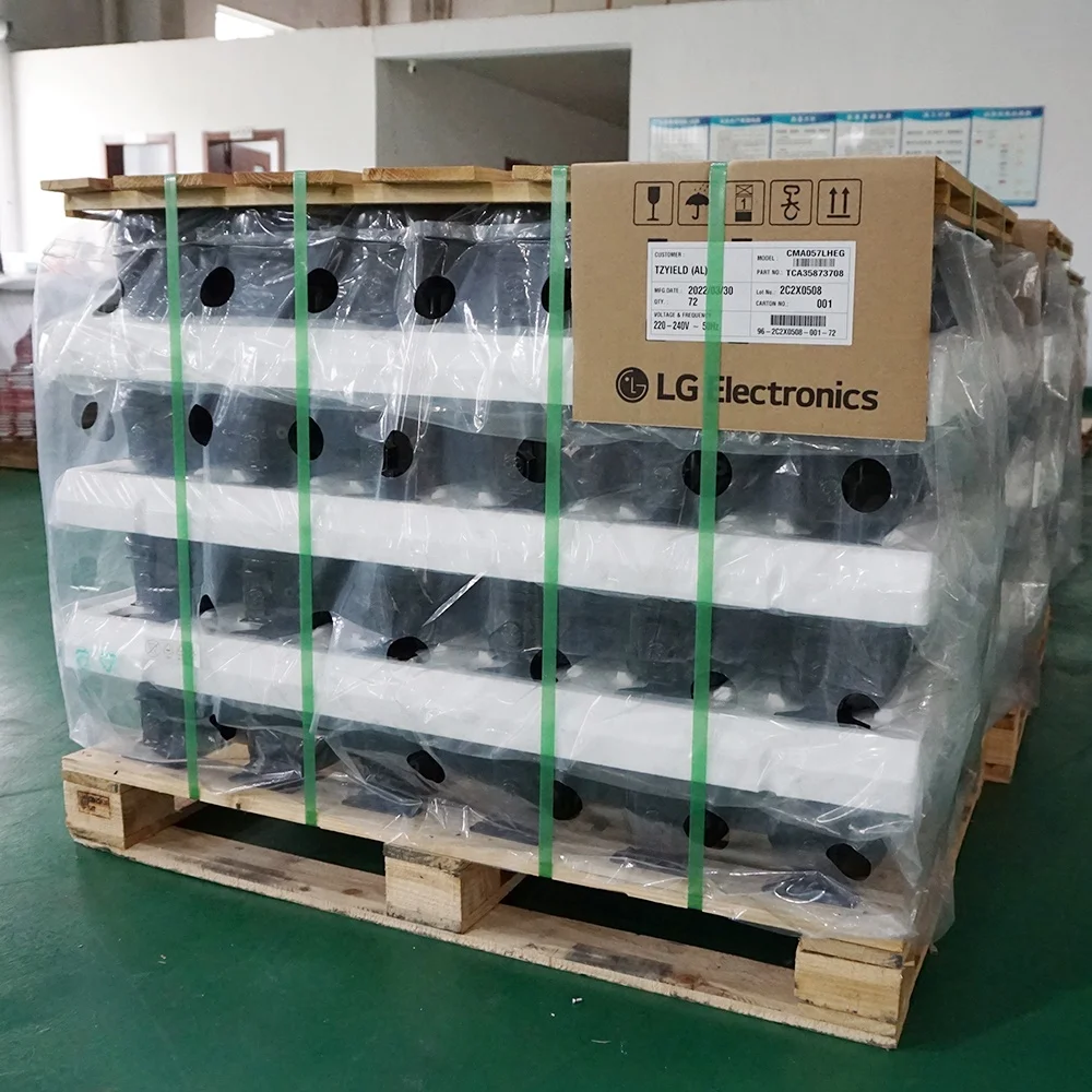LG Electronics Manufacture R134A CMA057LHEG 1/5HP Industrial Refrigerator Compressor Separate Carton Loading