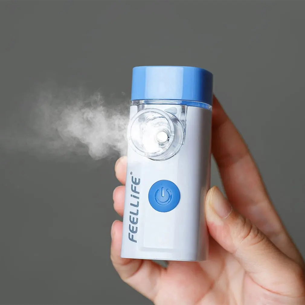 Feellife new intelligent vibrating mesh nebulizer with replaceable mesh module adjustable nebulization rate for kids