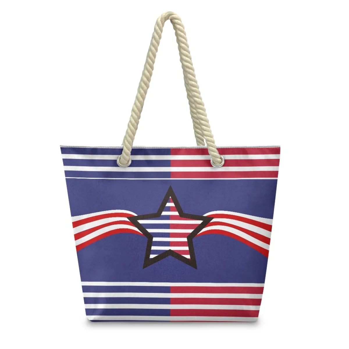 New Product 2024 Hemp Rope Tote Bag Haitian Style Custom Eco Environmentally Reused Fashion Shopper