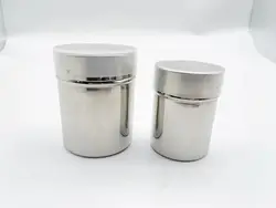 2021  hot sales Stainless Steel Salt and Pepper Shakers Sugar Spice Seasoning Dispenser Shaker