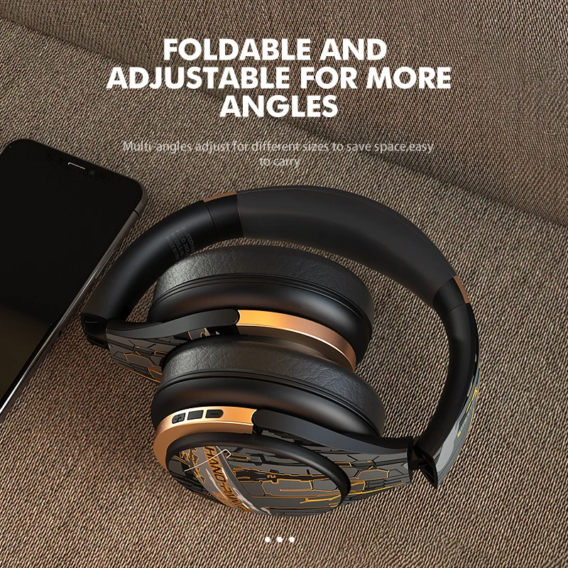 EL-A6 ANC Wireless Headphone OEM Over Ear For Adults Classical DJ Headsets Silent Disco Headphones LED Studio