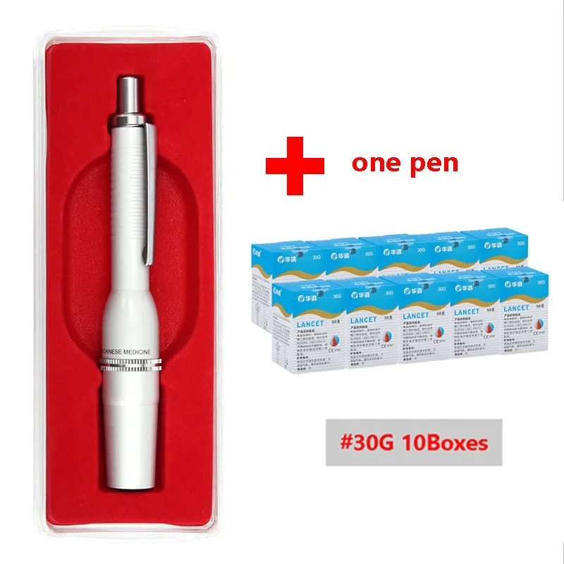 Spine Stick Use for Needles Pen Disposable Sterile Lancet Fleam Drain Blood Lancet Dedicated Acupuncture Pen Thorn Blood Pen