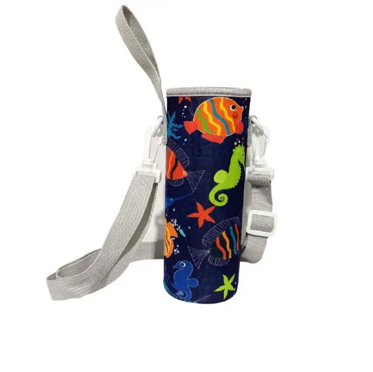 Новый 500 мл один и ремень двойного назначения термос чашка для детей теплоизоляция и Анти-Царапины неопрен крышка от бутылки