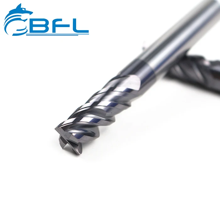 BFL новый дизайн 4 канавки плоский квадратный фрезерный резец карбидная Концевая фреза френа для нержавеющей стали высокая твердость