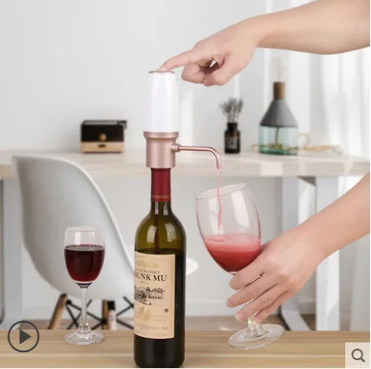 Electric Rechargeable Wine Dispenser Gifts For Lovers USB Decant Wine Pump Electric Wine Aerator Pourer