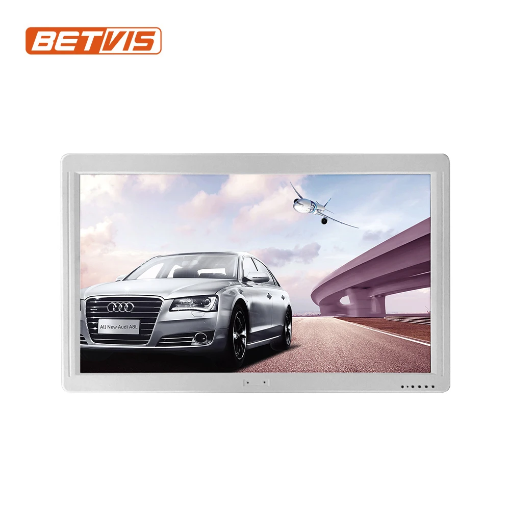 Reliable Shake-proof 19 Inch LCD Bus Monitor Network Advertising Display with Totally Free CMS Software