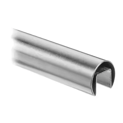 Market Manufacturer Inox Welded 304 316l U Shape Round Slotted Brushed Stainless Steel Pipe And Tube