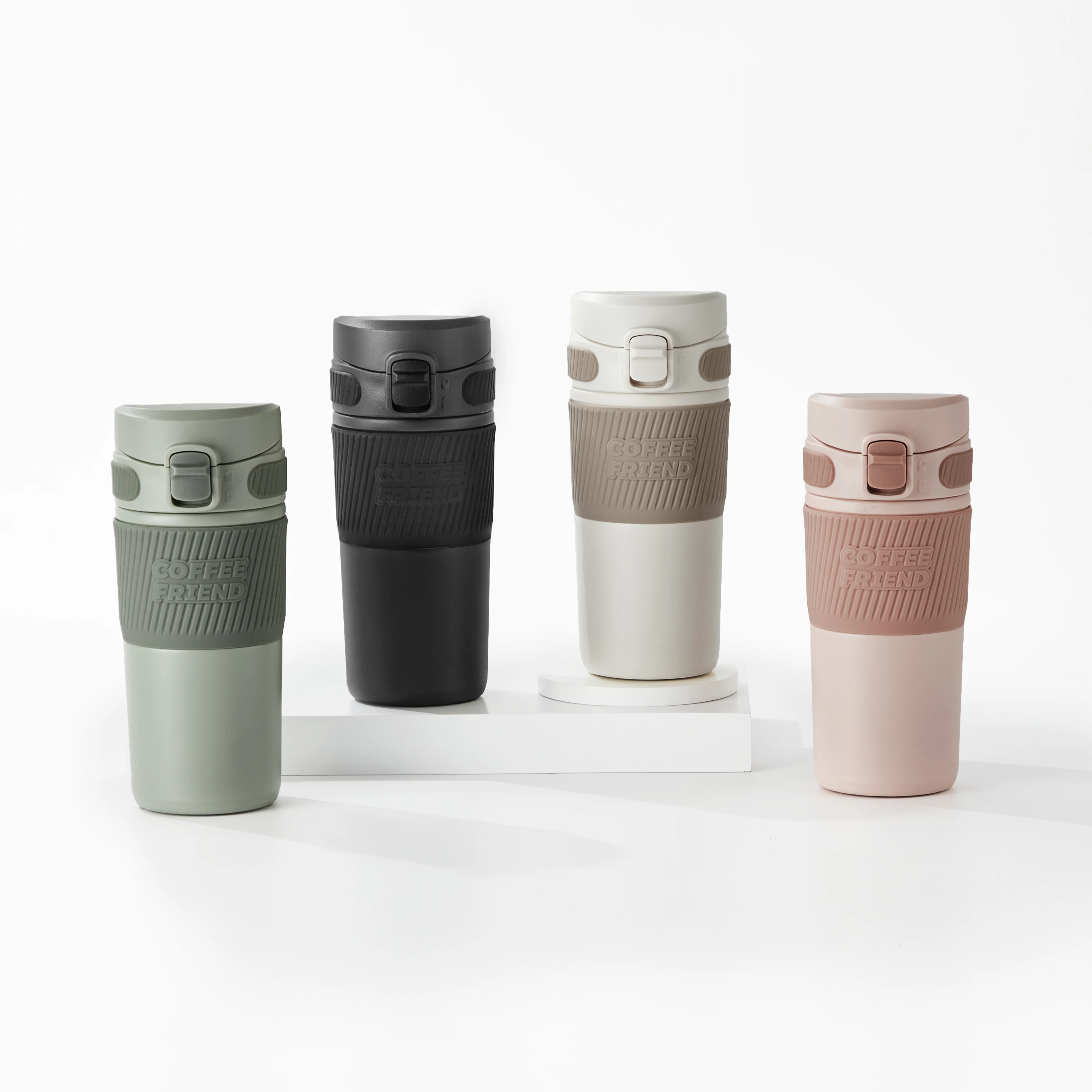 Reusable  tea bottle insulated cup with lid stainless steel travel mug hot coffee thermos