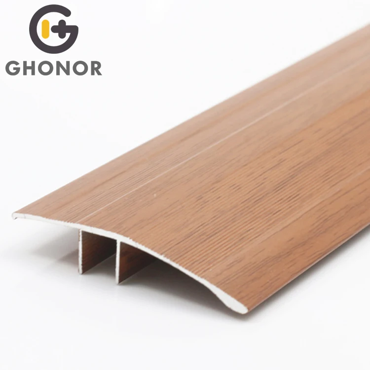 Ramp Wood Grain Aluminium Trim Flooring Metal Building Material Sample Free TAP & GO