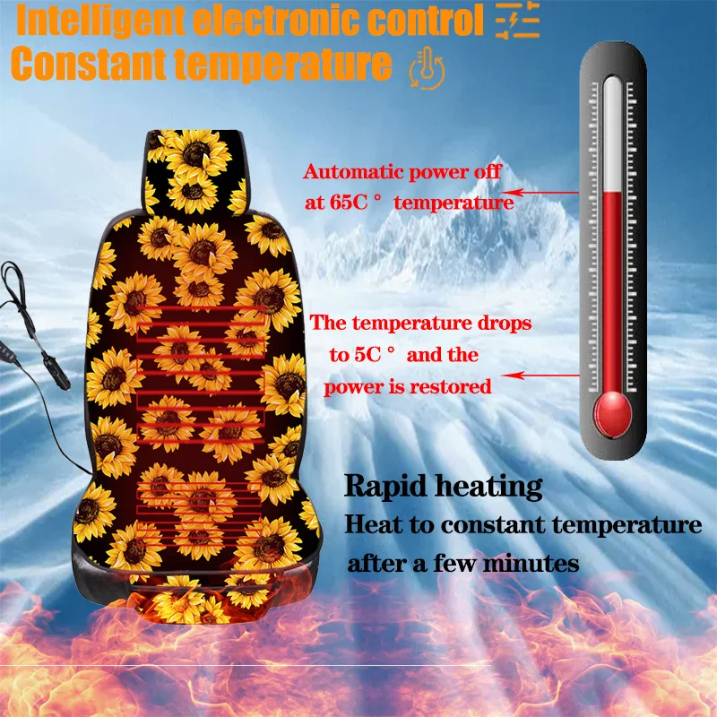 Autoyouth sunflower universal car front seat cushion heating